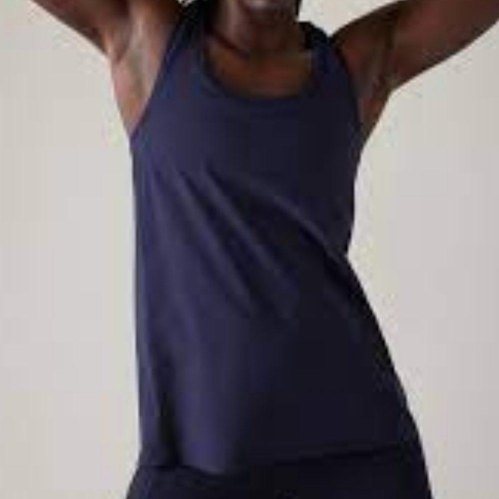 NWT, Athleta Ultimate Scoop Tank, Dress Blue, Medium